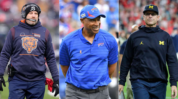Matt Nagy, Leslie Frazier, Jim Harbaugh